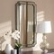 Baxton Studio Romina Art Deco Antique Silver Finished Accent Wall Mirror 150-8890 - alternate 2